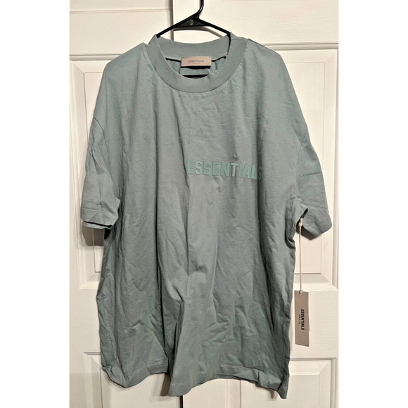 NWT Essentials Fear of God SS Tee Shirt Blue Sycamore Mens Size XL - Picture 1 of 8